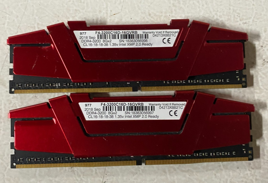 G.SKILL Ripjaws V 16GB (2x8GB) DDR4-2133 G.SKILL Ripjaws V 16GB (2x8GB) DDR4-2133