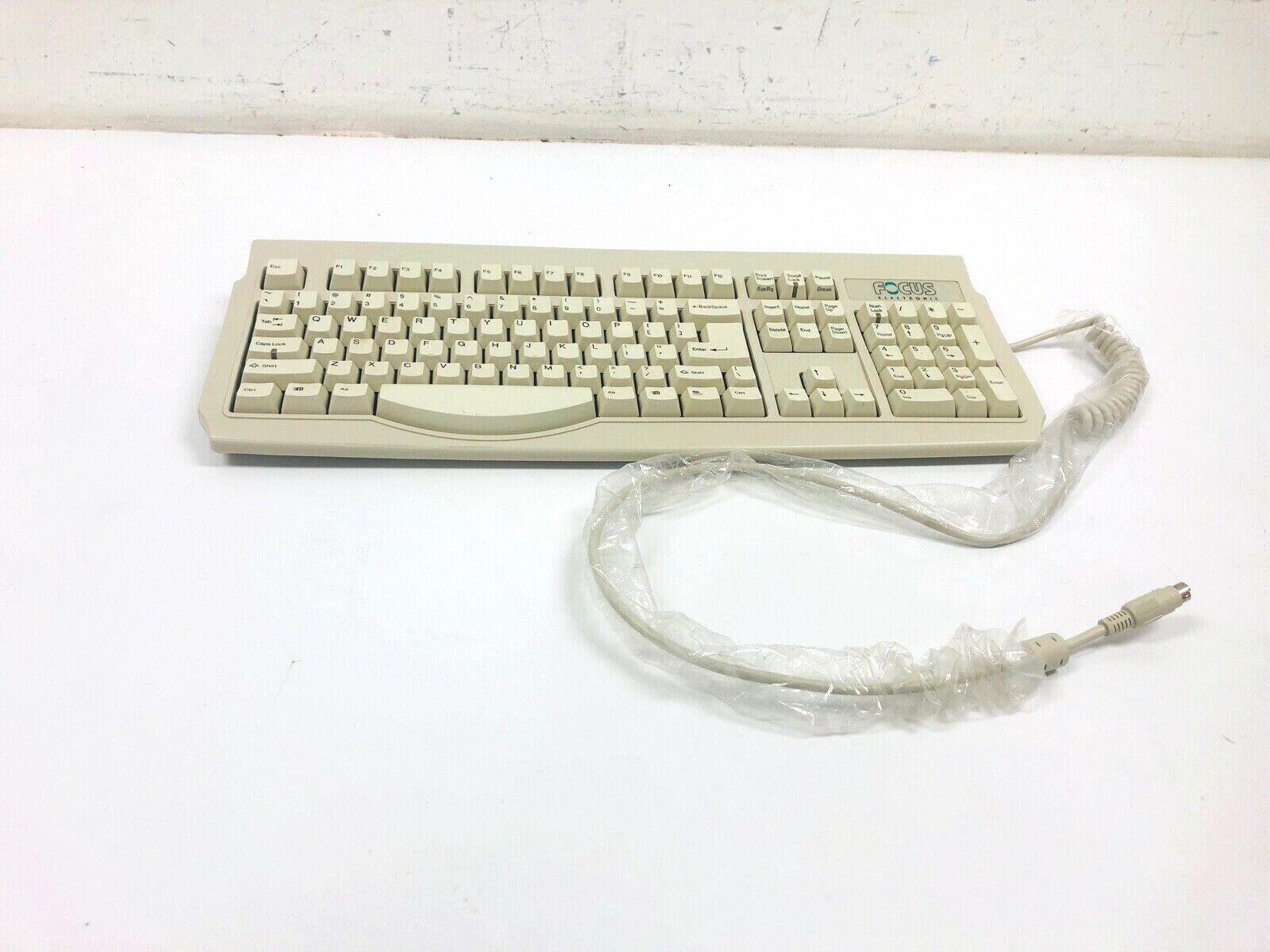 Focus Electronic FK6200 VINTAGE Clicky Keyboard for Windows 95 *OPEN BOX* PS2