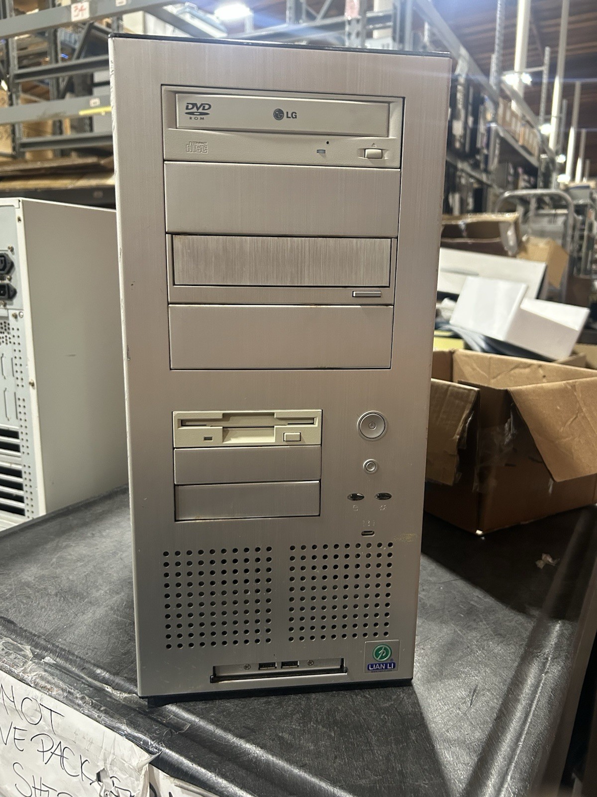 Vintage Lian Li PC-65 Aluminum ATX Computer Case + PSU/CD/Floppy - READ Vintage Lian Li PC-65 Aluminum ATX Computer Case + PSU/CD/Floppy - READ