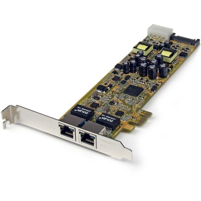 StarTech Dual Port PCI Express Gigabit Ethernet PCIe Network Card Adapter