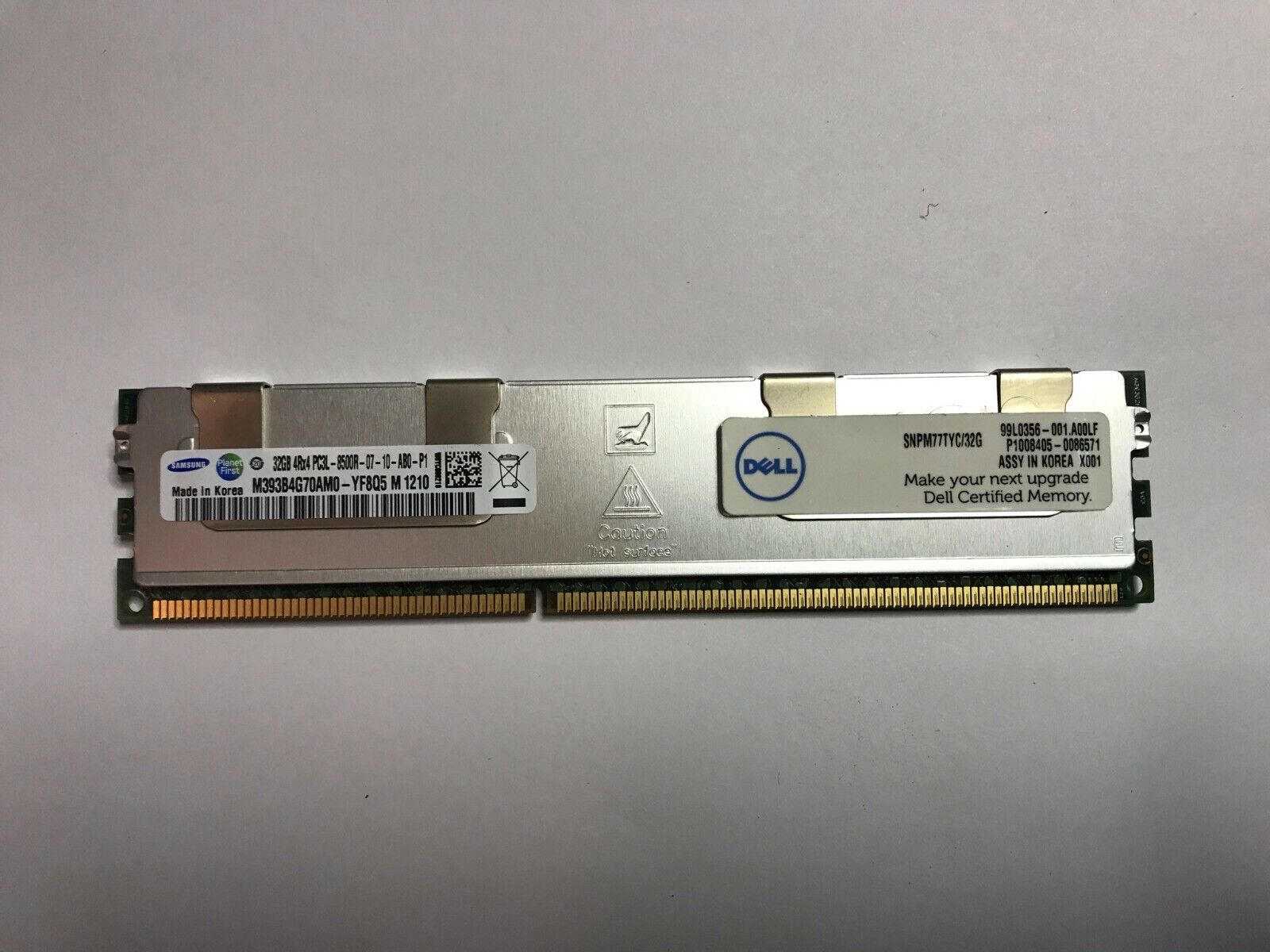 Samsung 32GB PC3-8500 DDR3-1066MHz ECC Registered SDRAM DIMM (4Rx4 PC3L-8500R)