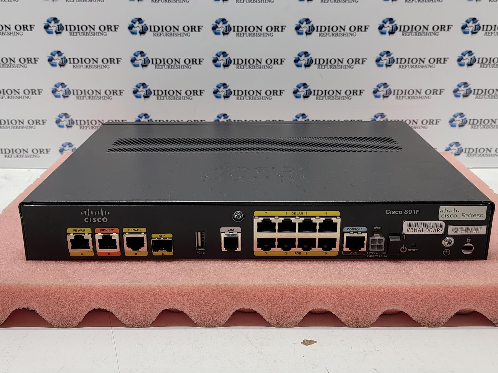 CISCO Services Router C891F-K9, Grade B, SKU 16188 CISCO Services Router C891F-K9, Grade B, SKU 16188