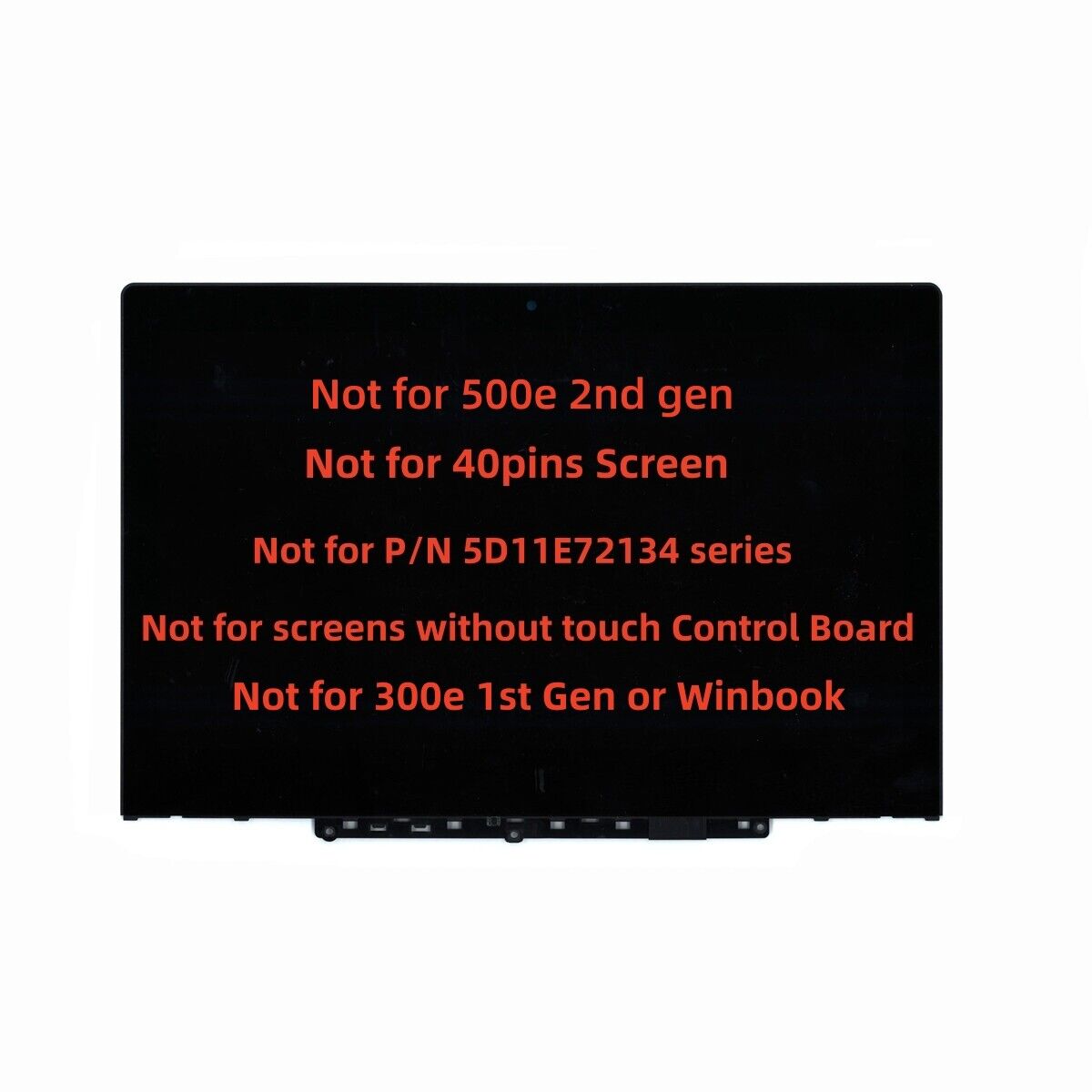 11.6'' For Lenovo 300e Chromebook 2nd Gen MTK 81QC Lcd Touch w/ Bezel 5D10T95195