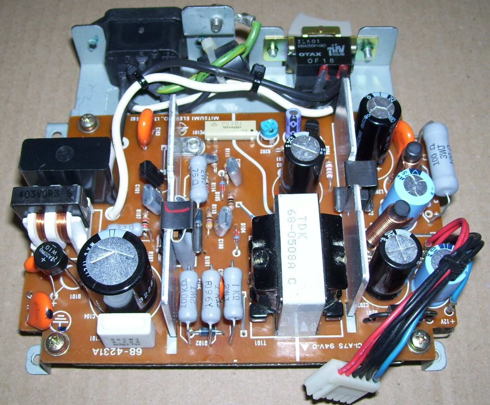 Atari 520 1040 STF STFM STE Computer Power Supply UK Europe 240V NEW Capacitors
