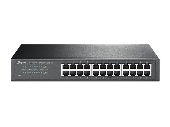 TP-Link 24-Port Gigabit Ethernet Unmanaged Switch Desktop/Rackmount TL-SG1024D
