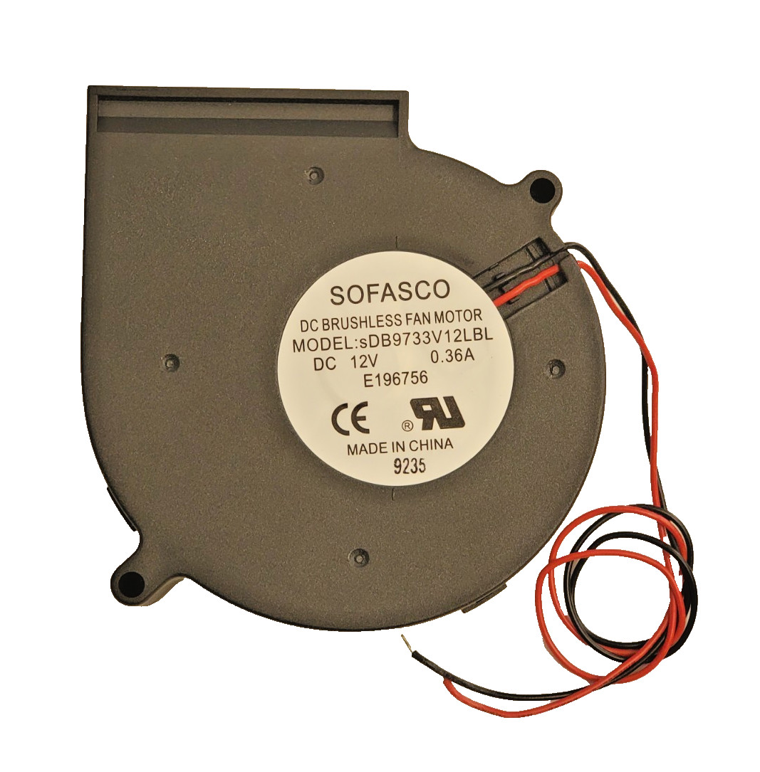 DC12V 97mm x 97mm x 33mm Brushless Cooling Fan Motor Dual Ball Bearing 0.36 AMPS DC12V 97mm x 97mm x 33mm Brushless Cooling Fan Motor Dual Ball Bearing 0.36 AMPS
