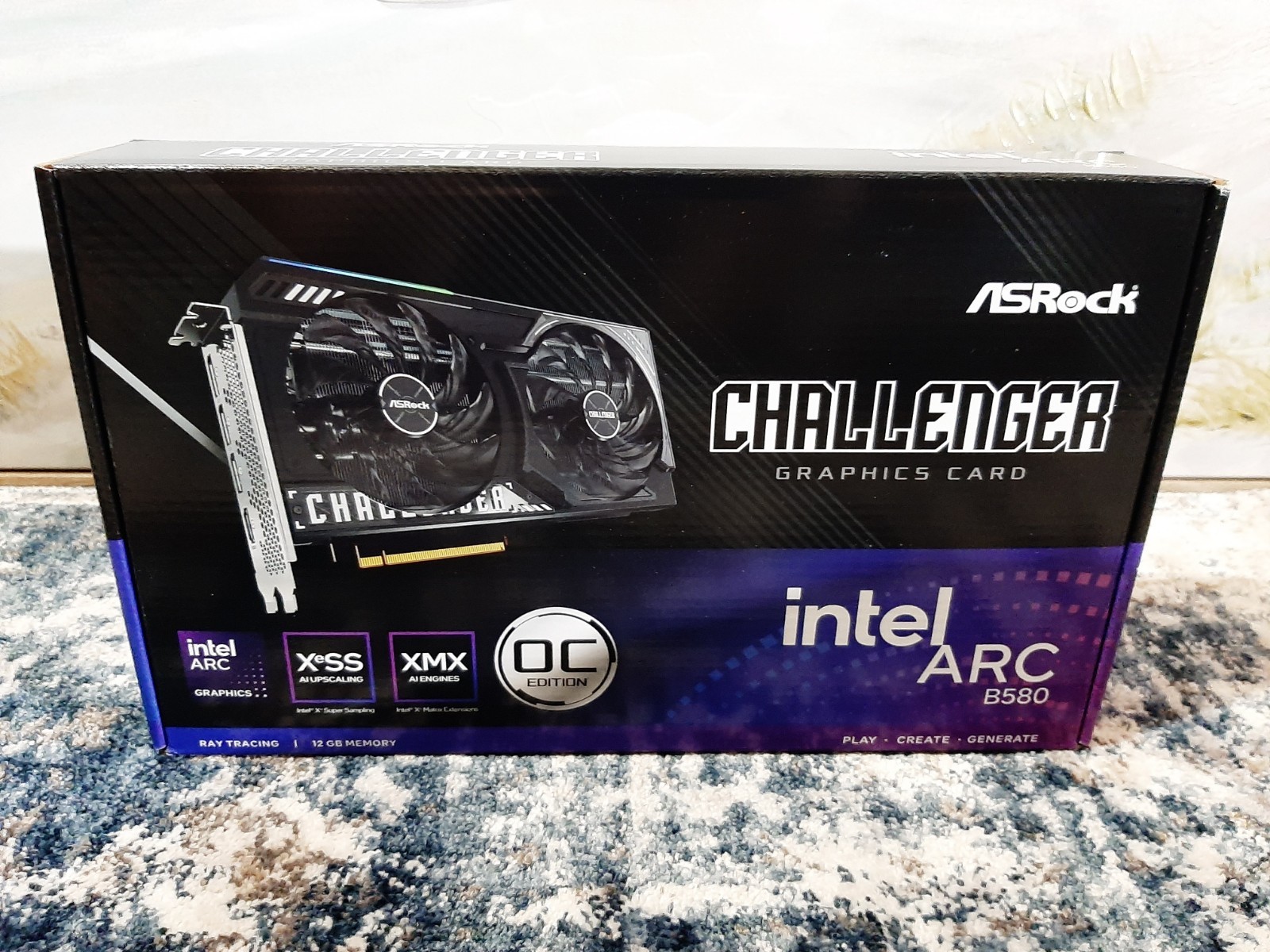 ASRock Challenger Arc B580 12GB GDDR6 PCI Express 4.0 x8 Graphics Card New ASRock Challenger Arc B580 12GB GDDR6 PCI Express 4.0 x8 Graphics Card New