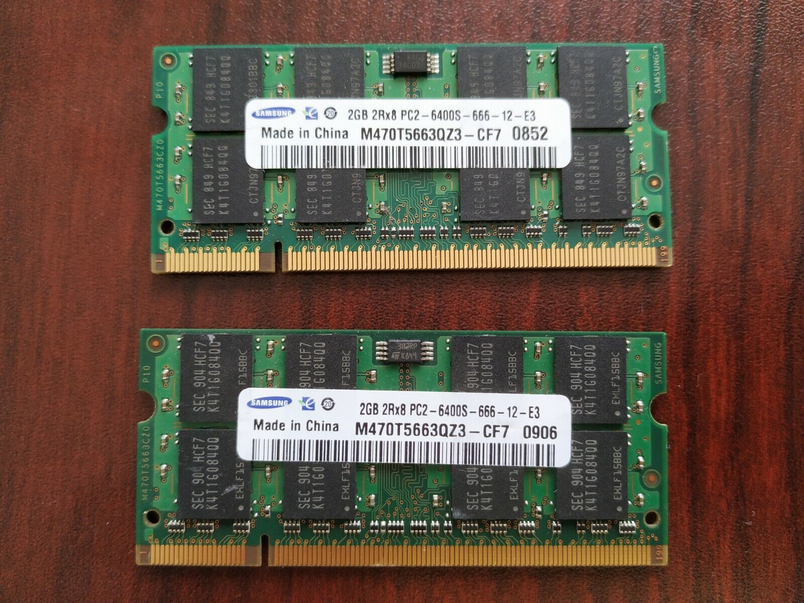 4GB (2x2GB) PC2-6400s DDR2-800MHz Laptop Memory SODIMM Intel 200pin US Tested