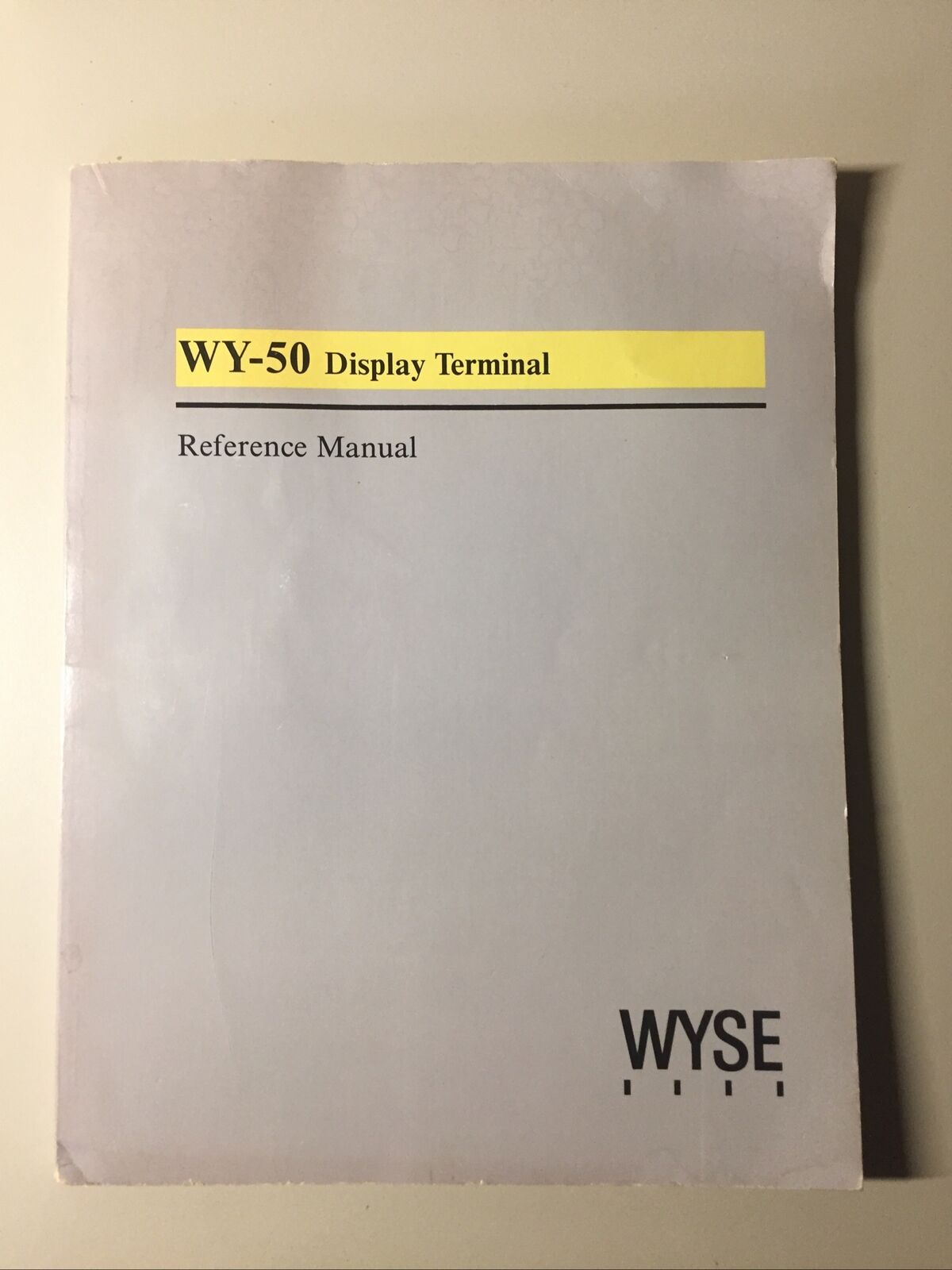 Vintage 1984 WYSE WY-50 Display Terminal Reference Manual