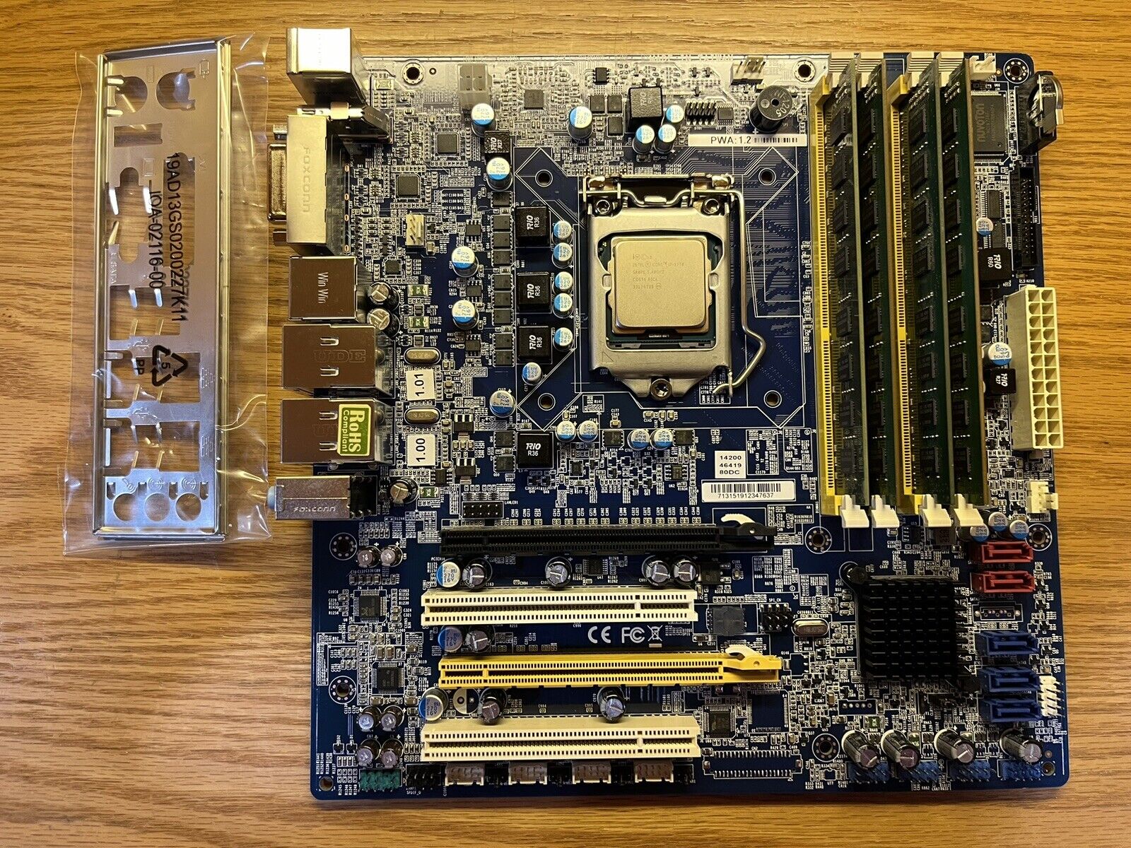 ***NEW*** BCM RX67Q mATX Gaming Motherboard Combo | Intel i7-3770 | 16GB DDR3