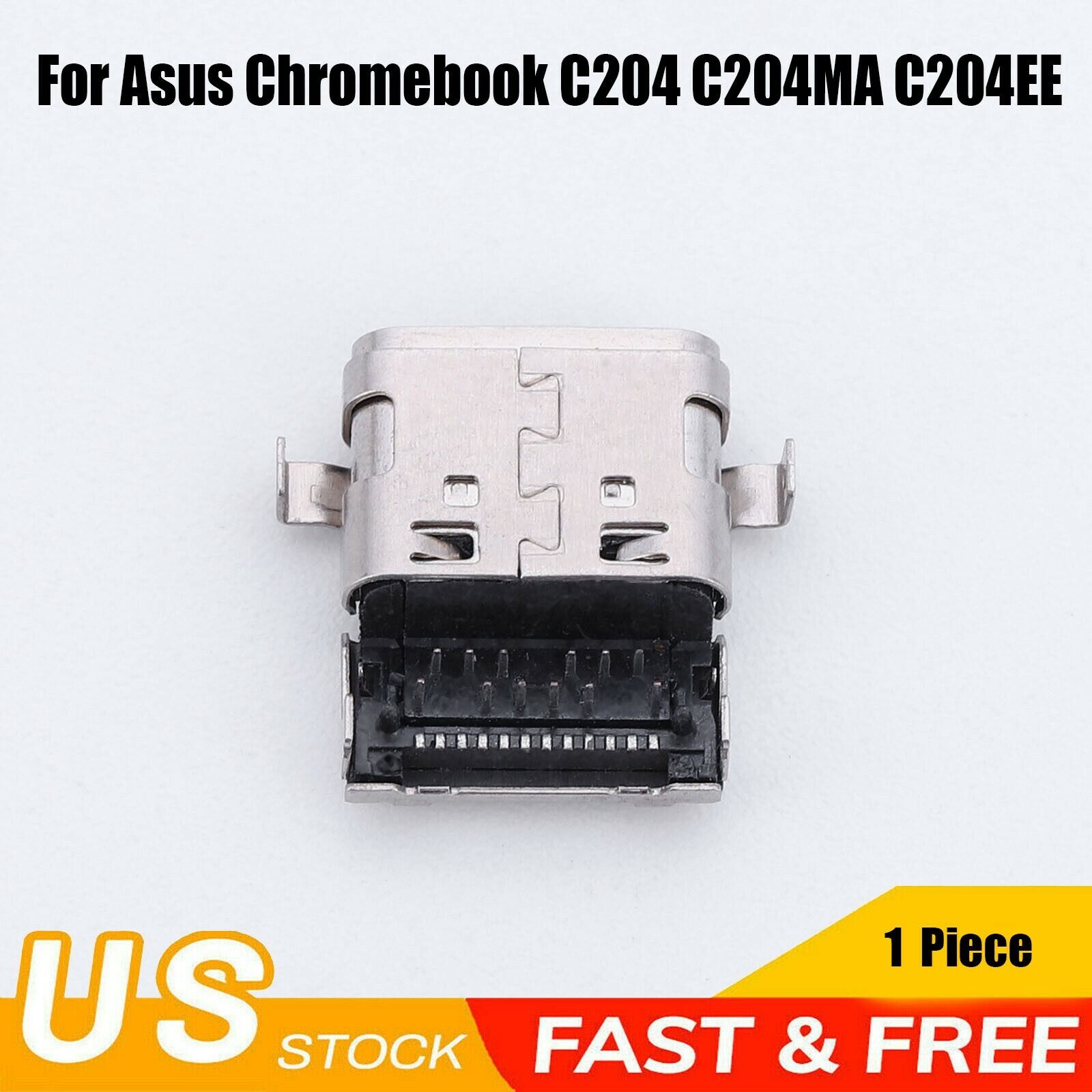 Type-C USB Charging Port DC Power Jack For Asus Chromebook C204 C204MA C204EE US