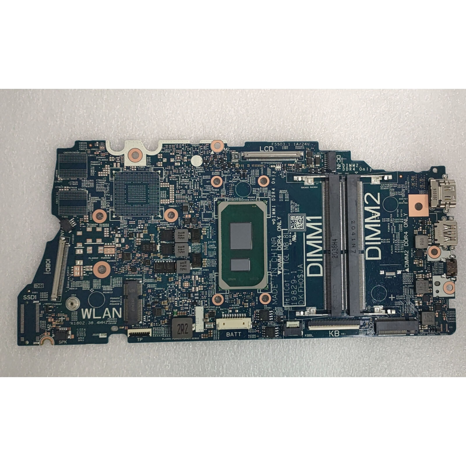 For Dell Inspiron 7706 Motherboard SRK02 i7-1165G7 19829-1 01MWH7 1MWH7