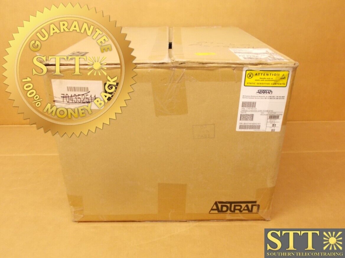 1187001G1 ADTRAN TOTAL ACCESS 5000 ANSI CHASSIS 23 INCH BVM2V10GRB NEW