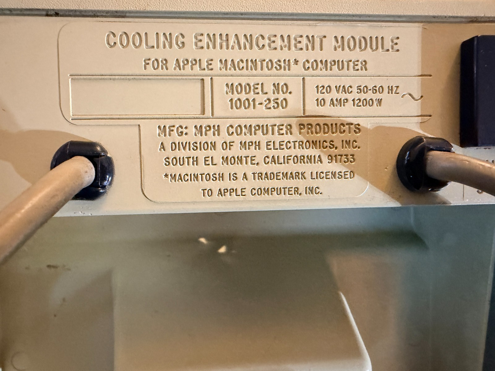 MPH MACBCOOL Cooling Module for Apple Macintosh 128K 512K Plus 1001-250