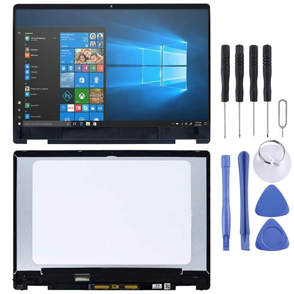 For HP Pavilion X360 14 DH LCD Screen Digitizer Full Assembly with Frame (Black)