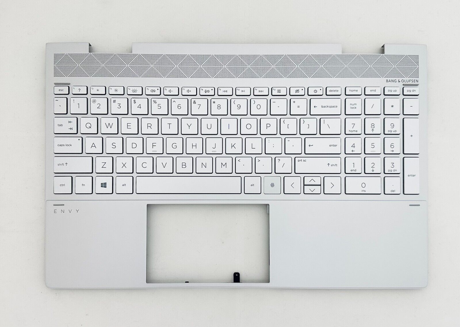 New  HP Envy X360 15-ED Silver Palmrest Cover & Keyboard Backlit L93226-001
