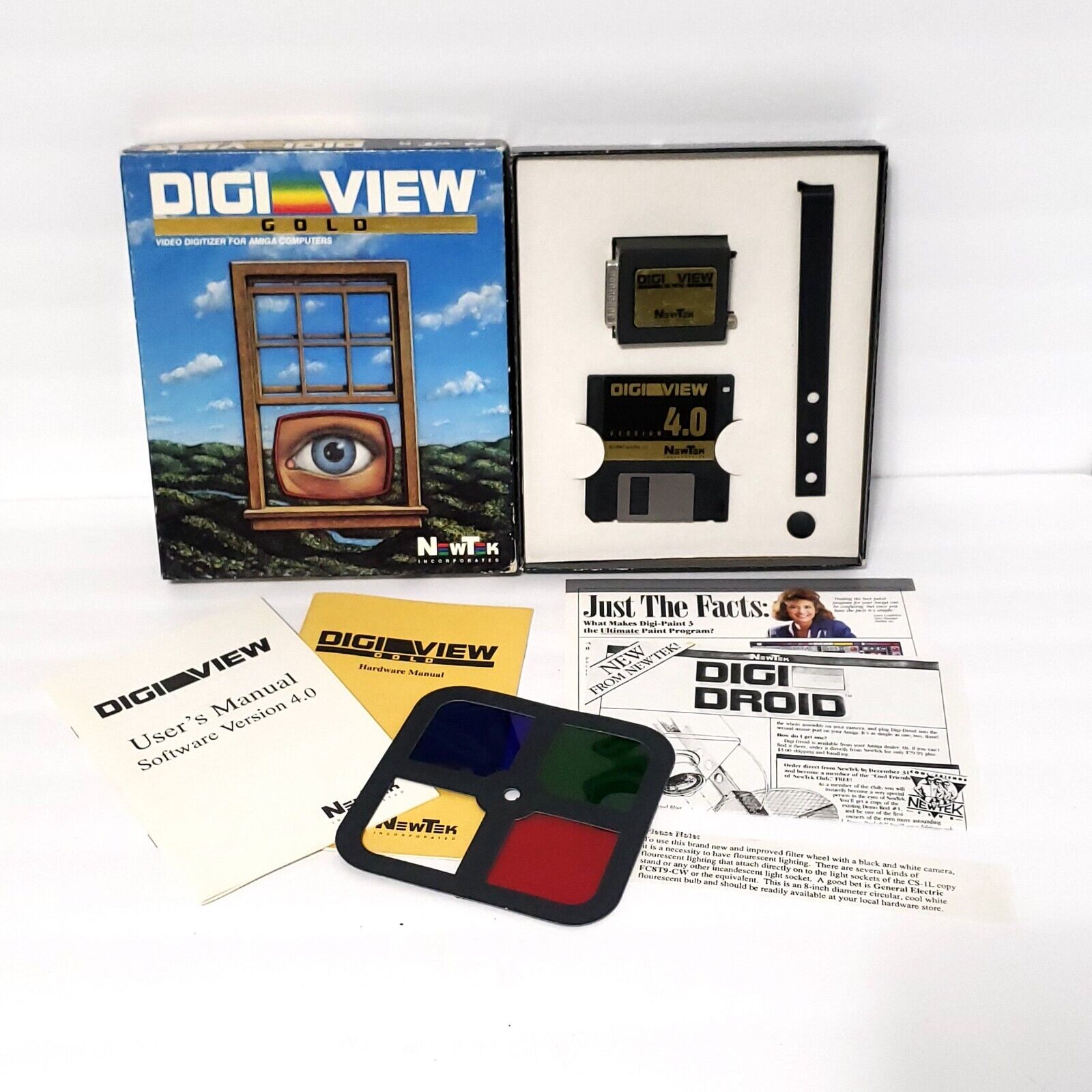 Digi View Gold NewTek Color Digitizer with Software for Commodore Amiga AS IS