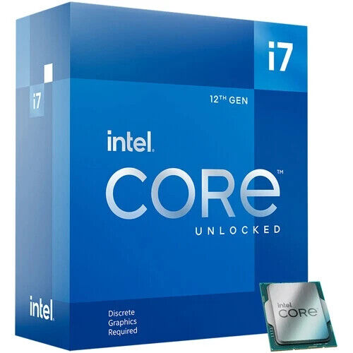 Intel Core i7-12700KF Desktop Processor (12-Cores/20-Threads/LGA1700/Unlocked/OB