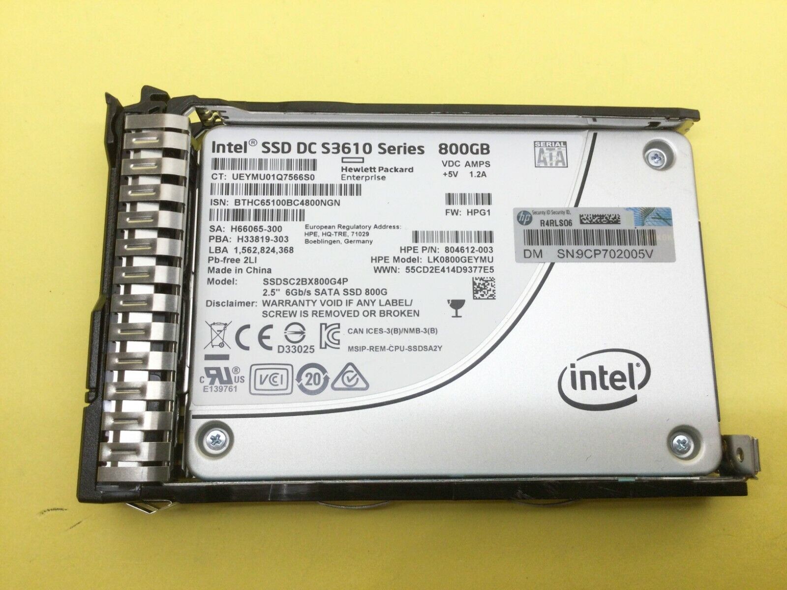 804625-B21 HPE 800GB SATA 6G MIXED USE SFF (2.5IN) SC SSD 805381-001