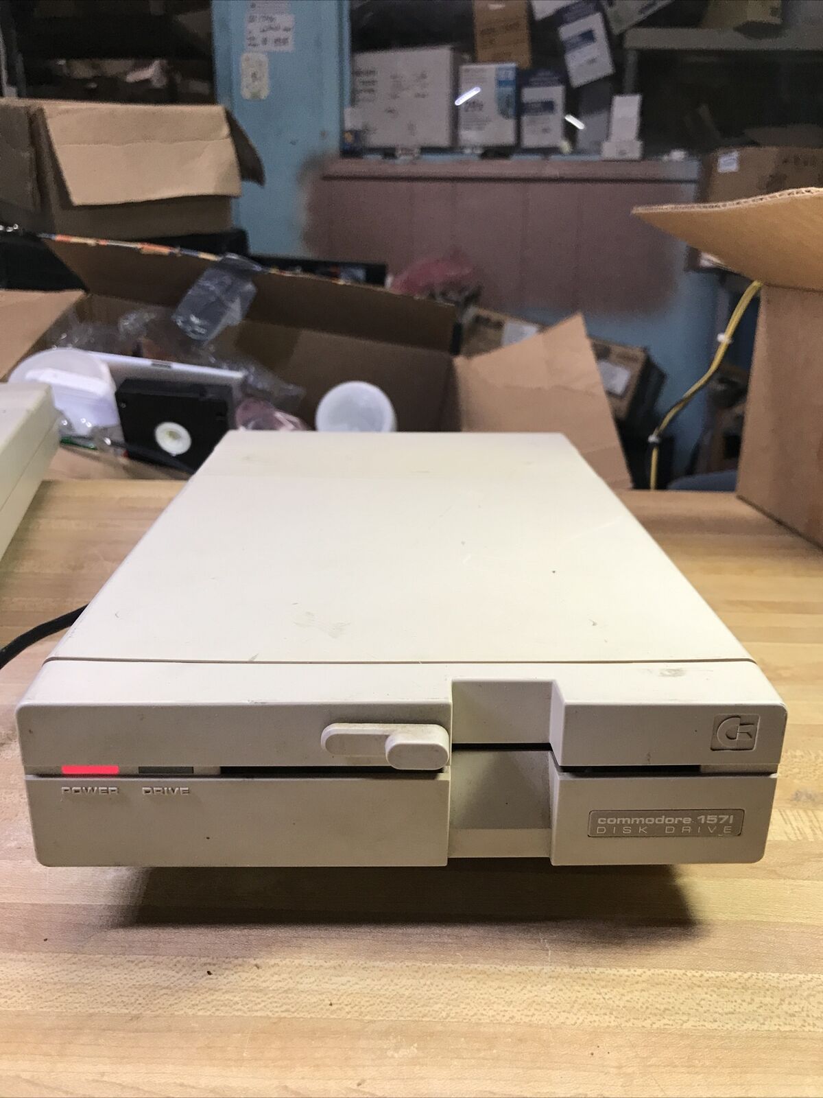 Vintage Commodore 1571 Disc Drive  AS IS Powers On