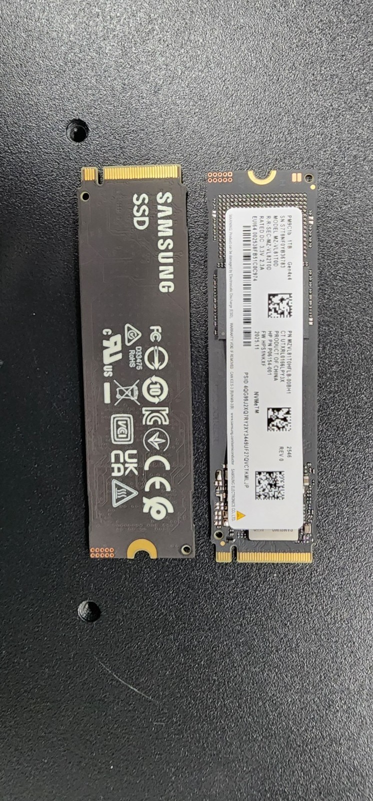 MZ-VL81T0D Samsung 1TB NVMe PCIe Gen4x4 M.2 2280 SSD Drive