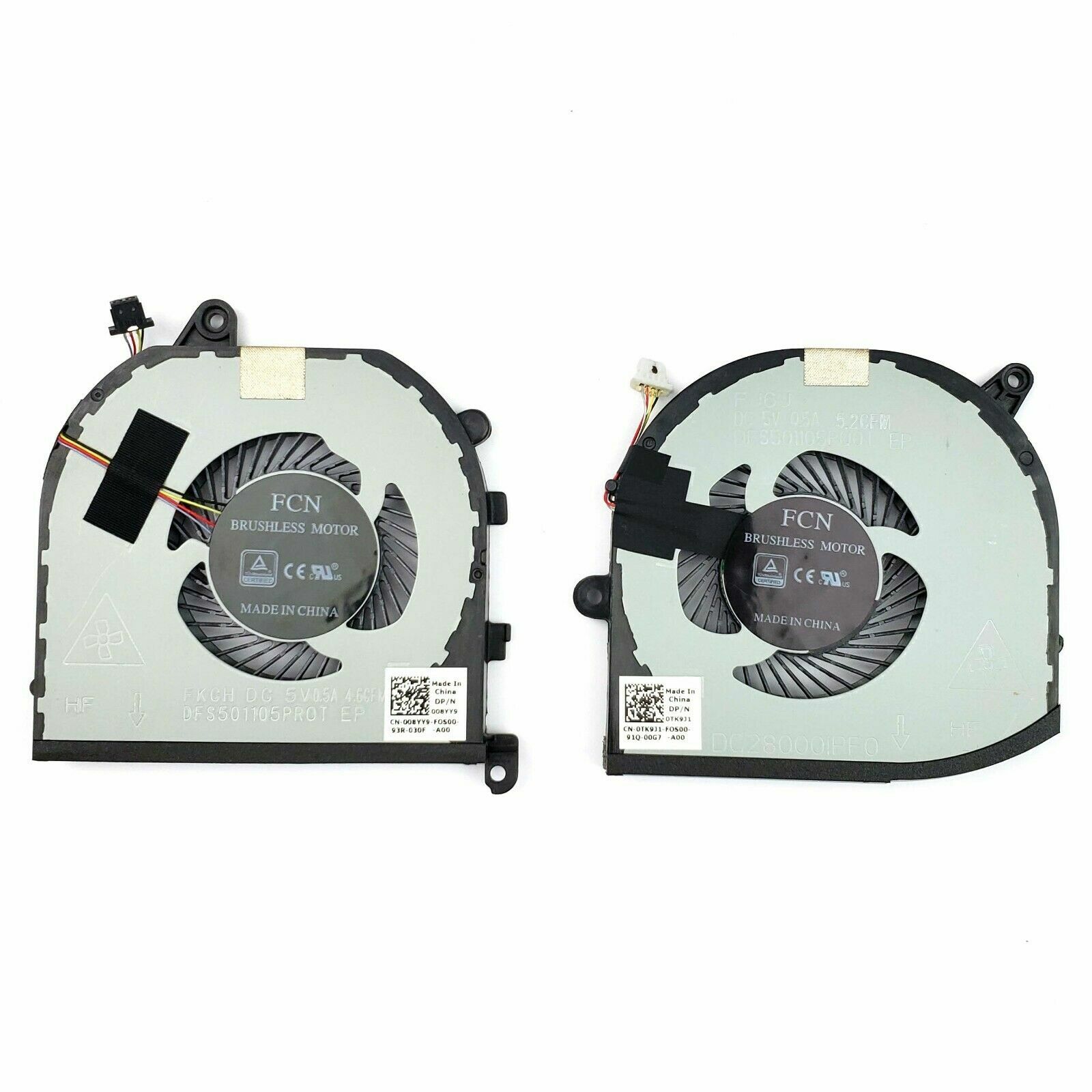 Genuine Dell XPS 15 9570 7590 Precision 5530 P56F002 Laptop CPU+GPU Cooling Fan Genuine Dell XPS 15 9570 7590 Precision 5530 P56F002 Laptop CPU+GPU Cooling Fan