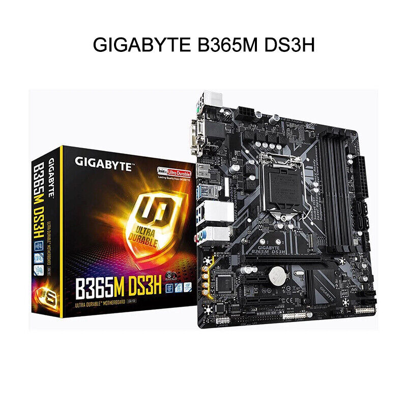 GIGABYTE B365M DS3H LGA 1151 Intel B365 SATA 6Gb/s Micro ATX Intel Motherboard