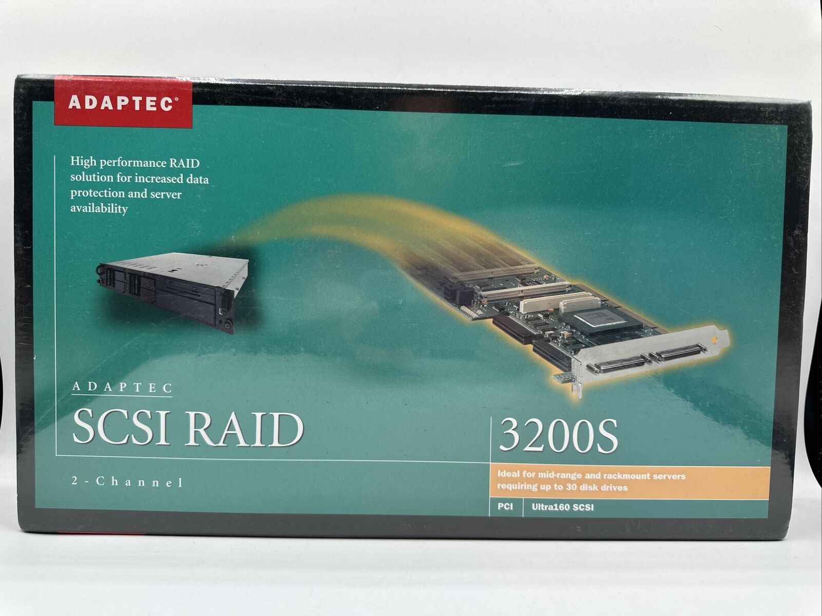 NEW Sealed Adapter SCSI RAID Card 3200S PCI Ultra160 2 Channel NEW NIB