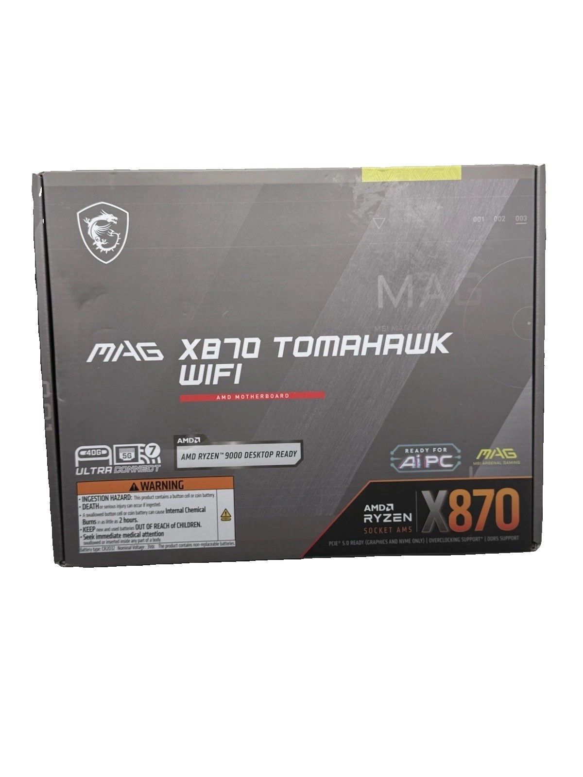 MSI MAG X870 Tomahawk WiFi Gaming Motherboard (AM5, DDR5, Wi-Fi 7, ATX) MSI MAG X870 Tomahawk WiFi Gaming Motherboard (AM5, DDR5, Wi-Fi 7, ATX)