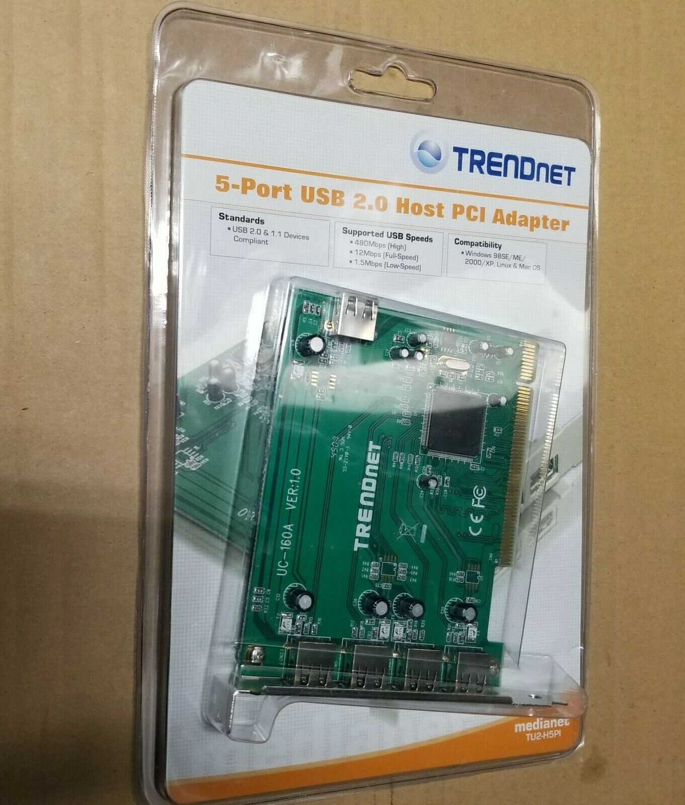 Trendnet 5-Port USB 2.0 Host PCI Adapter TU2-H5PI