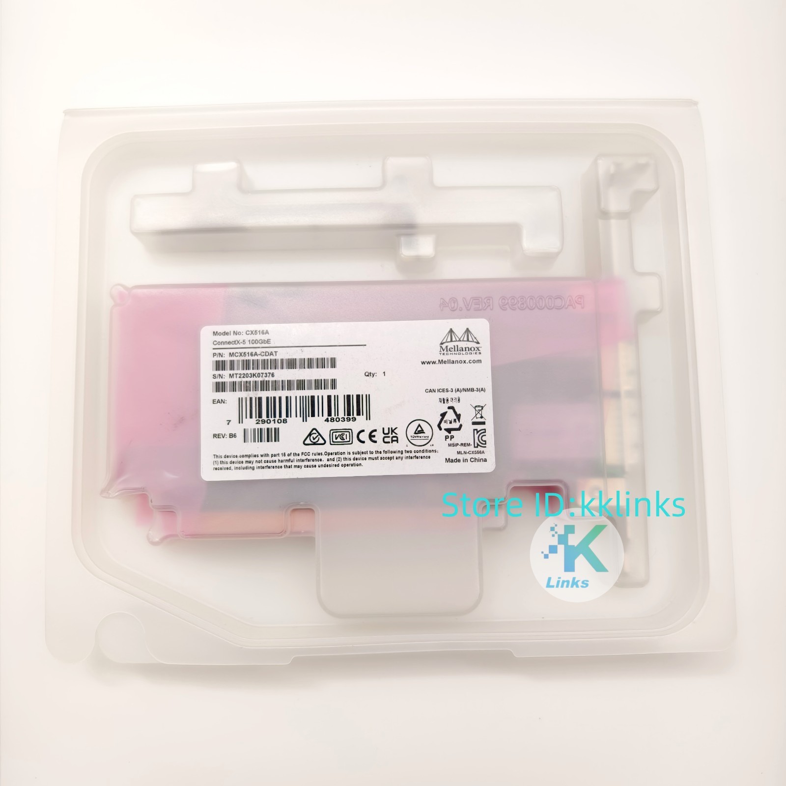 NEW MCX516A-CDAT Mellanox ConnectX-5 100GbE 2-Port QSFP28 CX516A Network Adapter NEW MCX516A-CDAT Mellanox ConnectX-5 100GbE 2-Port QSFP28 CX516A Network Adapter