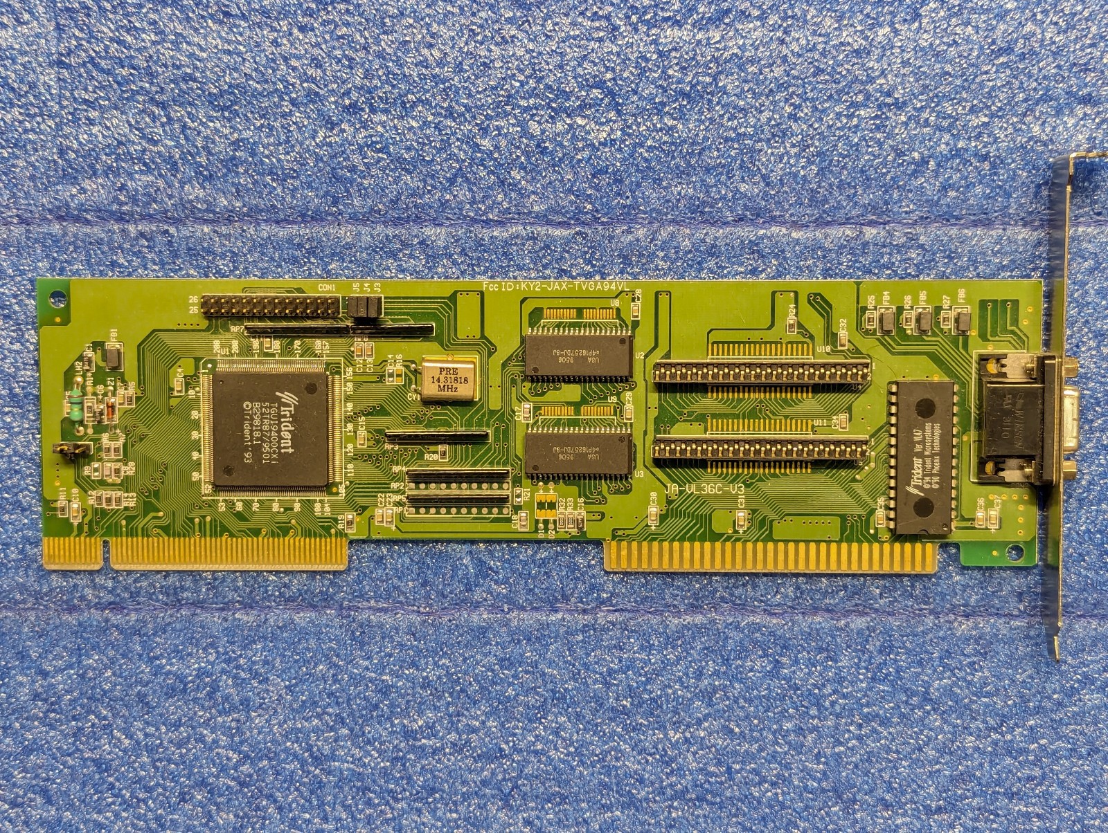 Trident Video Card KY2-JAX-TVGA94VL 1996 Vintage Trident Video Card KY2-JAX-TVGA94VL 1996 Vintage