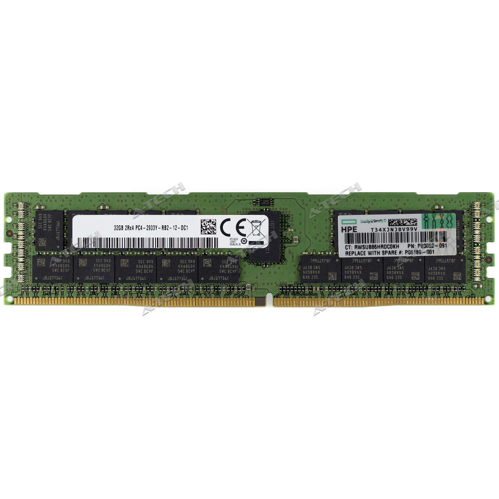 HP 32GB DDR4 RDIMM P00924-B21 P06189-001 P03052-091 P18450-B21 Server Memory RAM