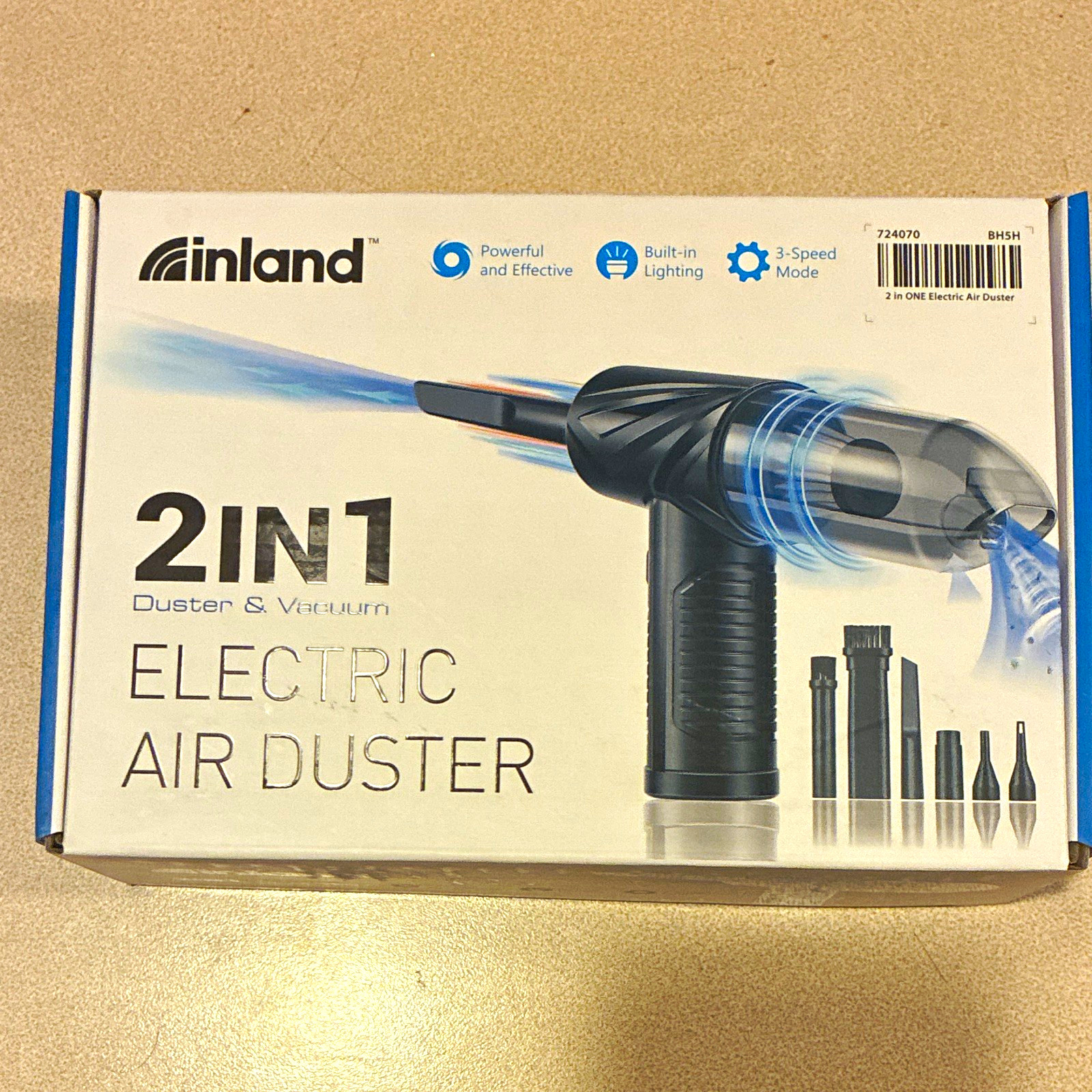 Inland 2-in-1 Electric Air Duster Duster & Vacuum Model 724070 (MC 724070) Inland 2-in-1 Electric Air Duster Duster & Vacuum Model 724070 (MC 724070)