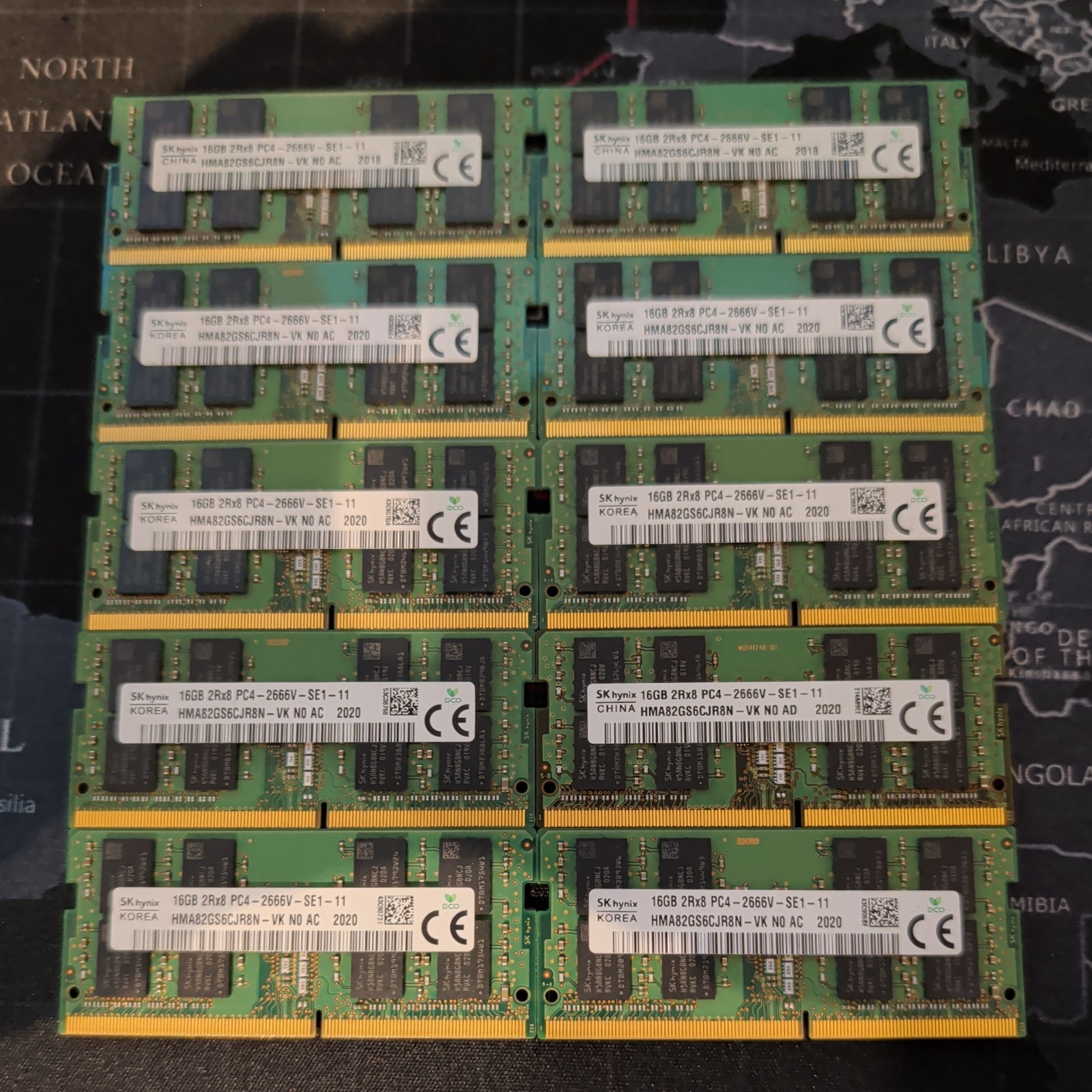LOT OF 10 16GB DDR4 2666MHz PC4-2666V 2Rx8 SODIMM Laptop RAM Tested LOT OF 10 16GB DDR4 2666MHz PC4-2666V 2Rx8 SODIMM Laptop RAM Tested