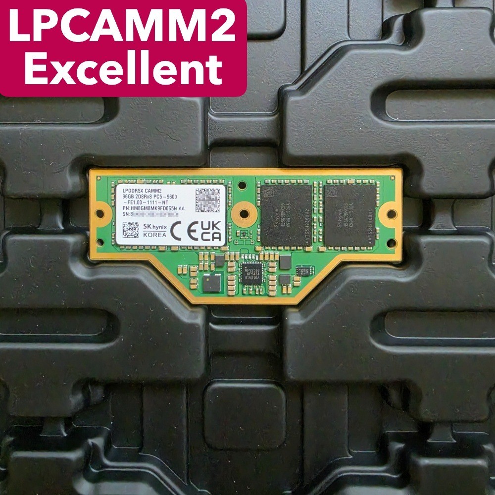 SK Hynix 96GB LPCAMM2 PC5 9600 LPDDR5X CAMM2 HM8GM8MK9FD065N DDR5 RAM Memory SK Hynix 96GB LPCAMM2 PC5 9600 LPDDR5X CAMM2 HM8GM8MK9FD065N DDR5 RAM Memory