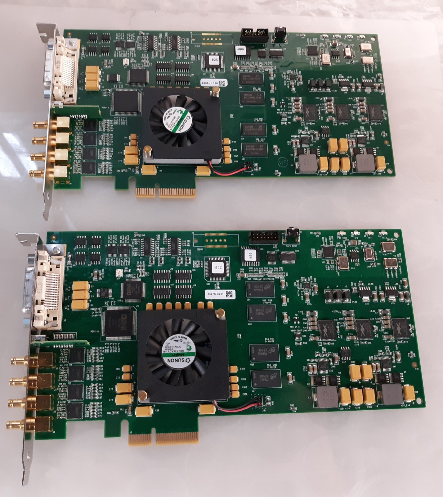 Pair of AJA Kona-3G-R0 Dual Link HD/SD PCIe HDMI Video Card Pair of AJA Kona-3G-R0 Dual Link HD/SD PCIe HDMI Video Card