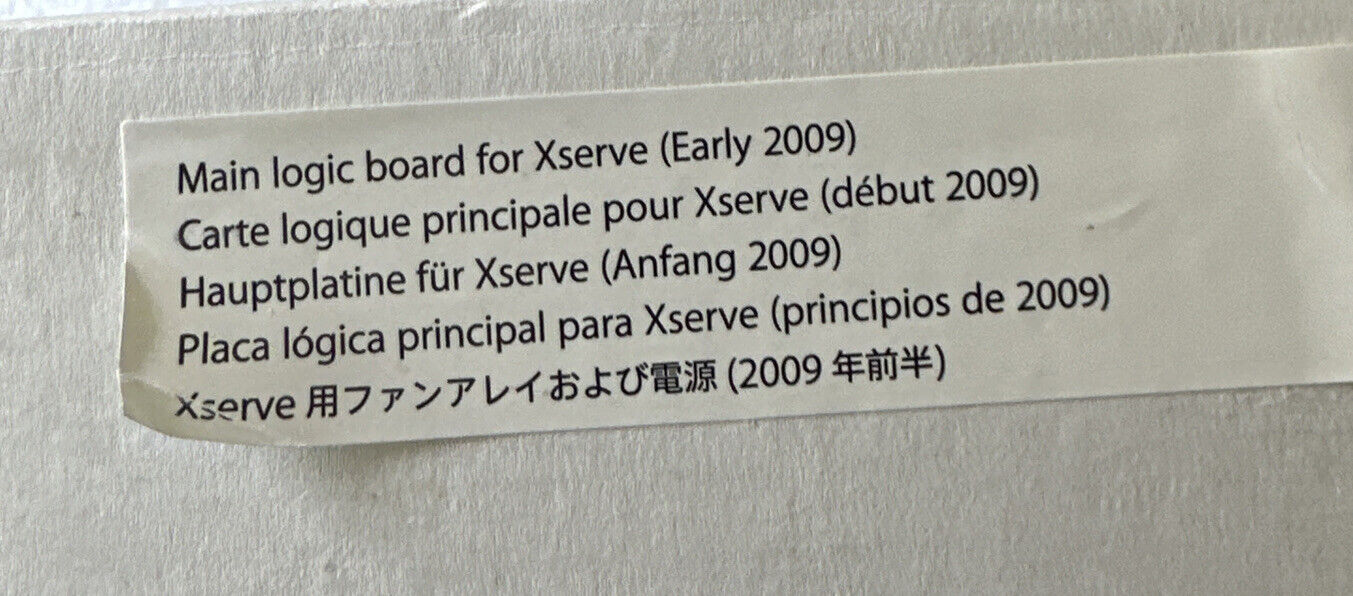 NEW Apple Xserve Early 2009 Logic Board 630-9429 607-4282A