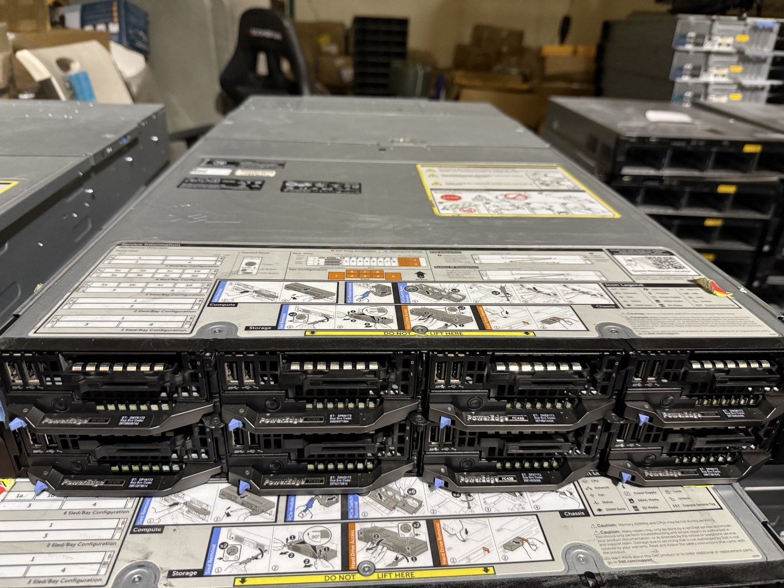 Dell PowerEdge FX2s + 8x FC430 Blades 16x E5-2630v4 160 Cores Rails No PSU/RAM Dell PowerEdge FX2s + 8x FC430 Blades 16x E5-2630v4 160 Cores Rails No PSU/RAM