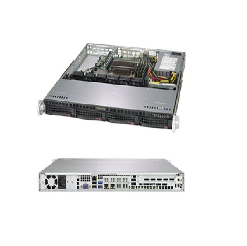 SuperMicro SYS-5019C-M 1U 350W Server (X11SCM-F, 813MFTQC-350CB) SuperMicro SYS-5019C-M 1U 350W Server (X11SCM-F, 813MFTQC-350CB)