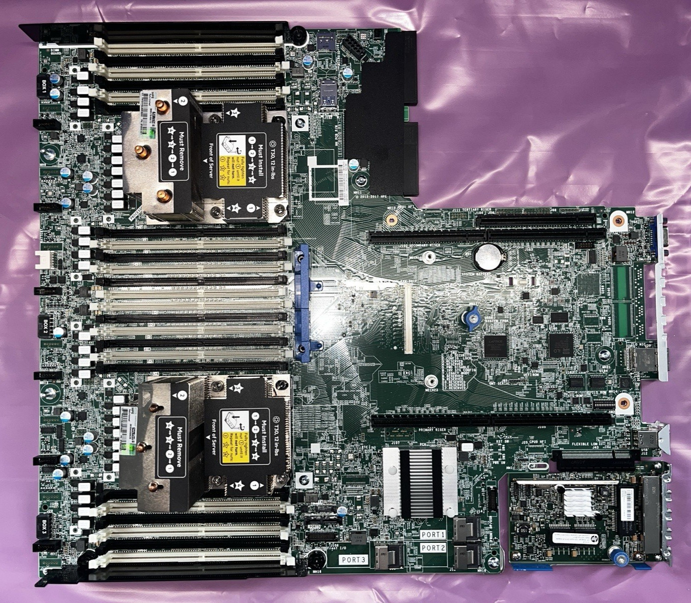 HPE Proliant DL380 Gen10 System Board Motherboard #P19376-001 - Partially Tested HPE Proliant DL380 Gen10 System Board Motherboard #P19376-001 - Partially Tested