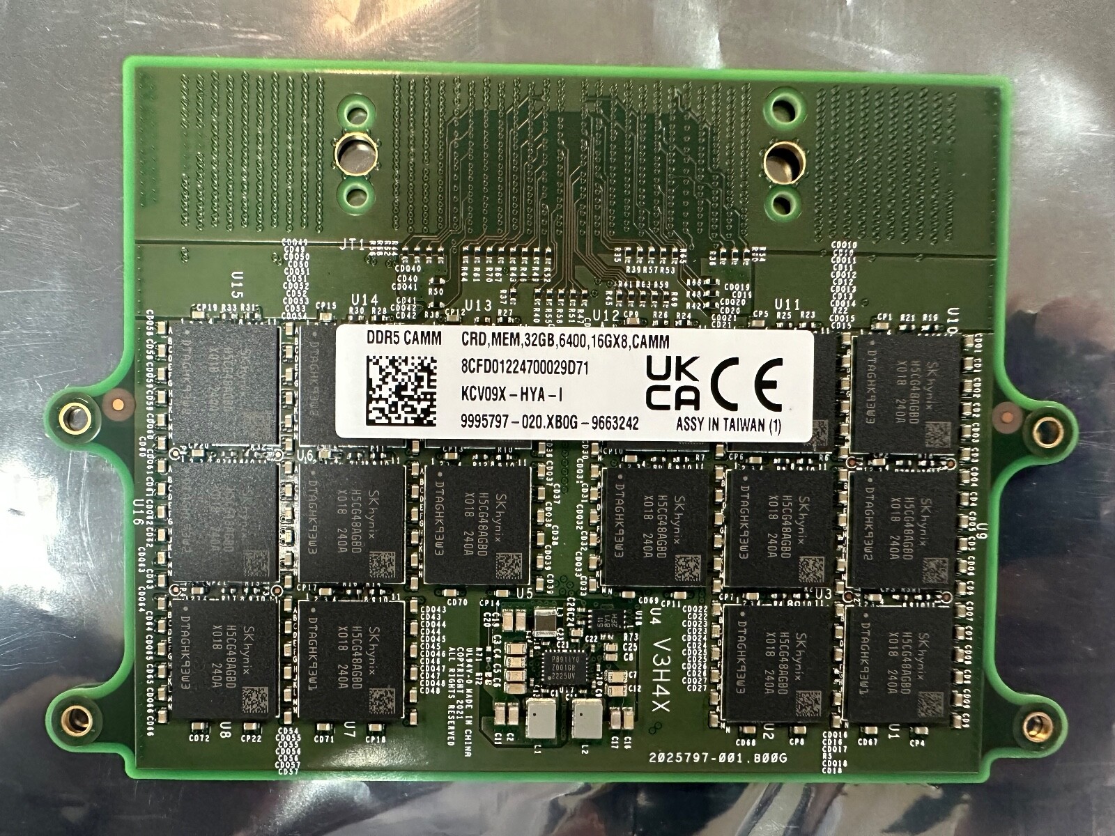 KCV09X-HYA Dell 32GB DDR5 6400Mhz CAMM Module for Dell Precision KCV09X-HYA Dell 32GB DDR5 6400Mhz CAMM Module for Dell Precision
