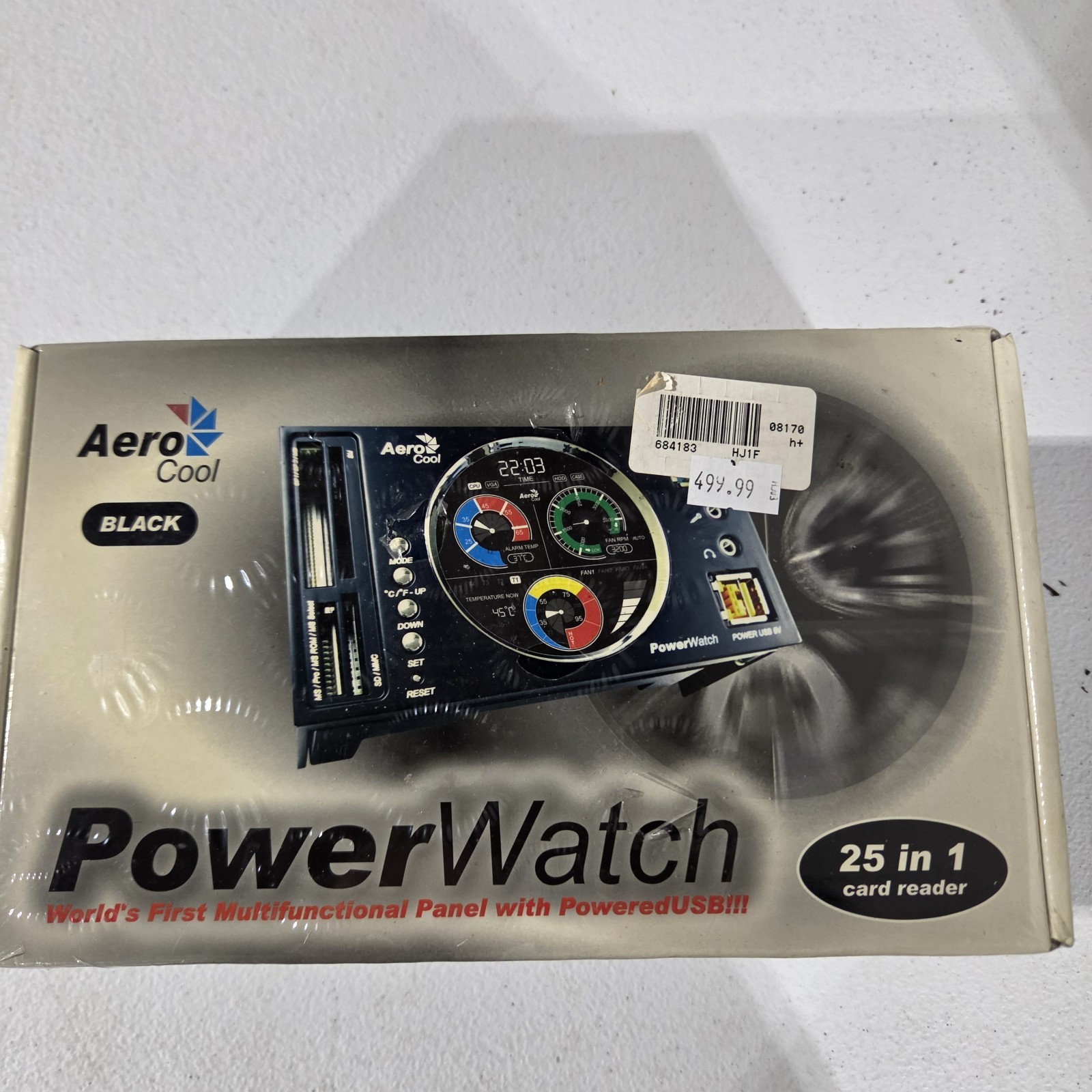 New Sealed AeroCool PowerWatch 2x2.5 Bays Multipanel PoweredUSB Cooling Fan New Sealed AeroCool PowerWatch 2x2.5 Bays Multipanel PoweredUSB Cooling Fan