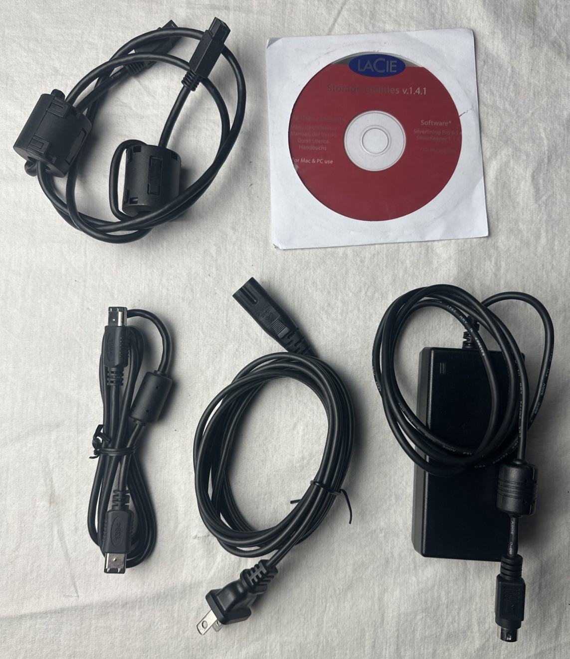 Original LaCie Power Supply Big Disk Extreme Desktop Storage Hard Drive 4 Pin ++ Original LaCie Power Supply Big Disk Extreme Desktop Storage Hard Drive 4 Pin ++