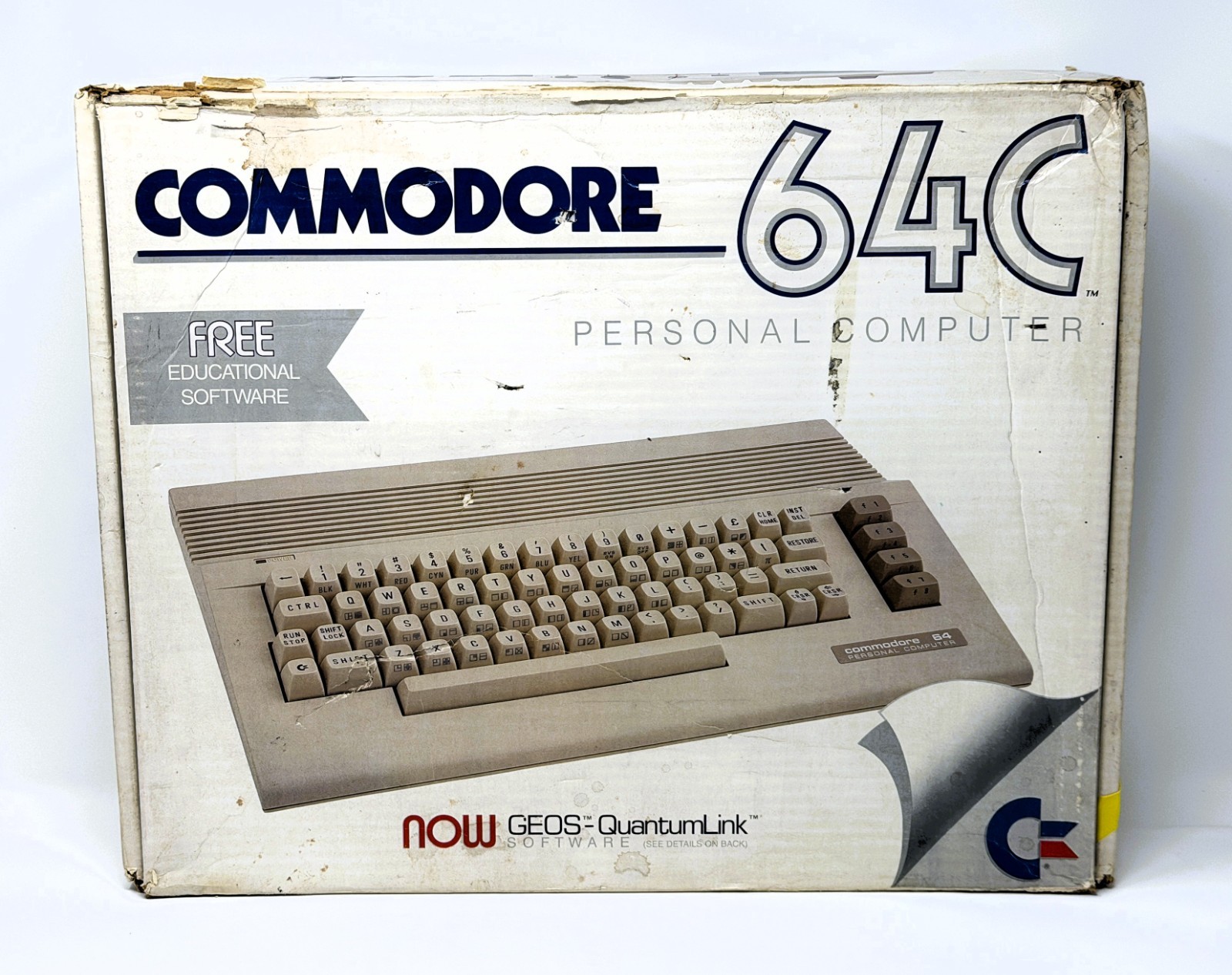 Commodore 64C Computer - Original Box - Manuals - Cover - PSU Commodore 64C Computer - Original Box - Manuals - Cover - PSU