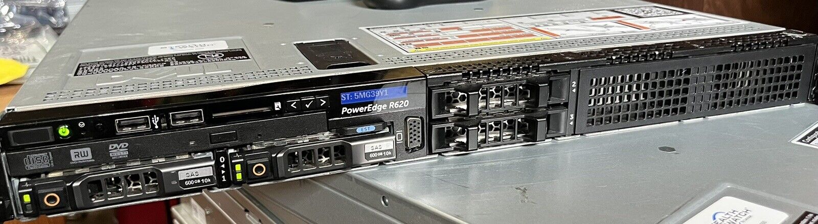 Dell PowerEdge R620 4-Bay 1U 2x E5-2650v2 2.6GHz 128GB PERC H310 2x600GB SAS