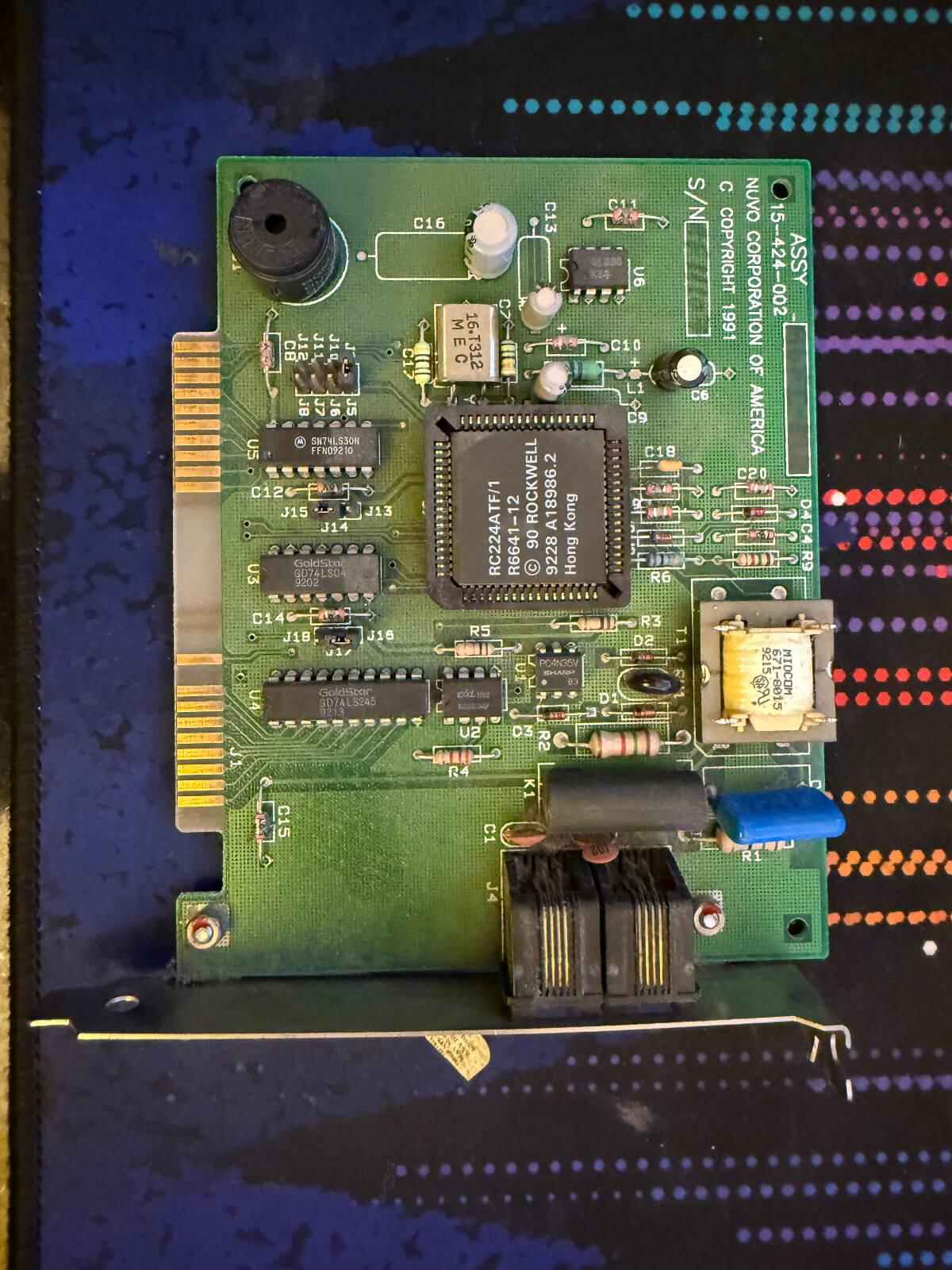 Nuvo Corporation ISA PC modem NOT TESTED