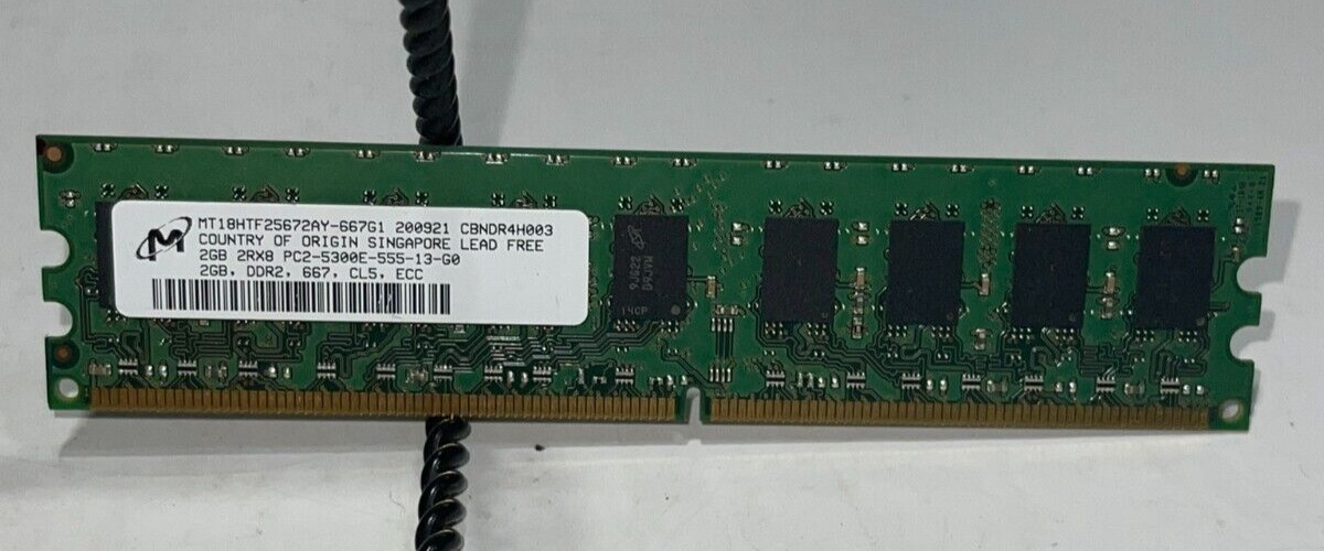 MT18HTF25672AY-667G1 Micron 2GB Memory Module