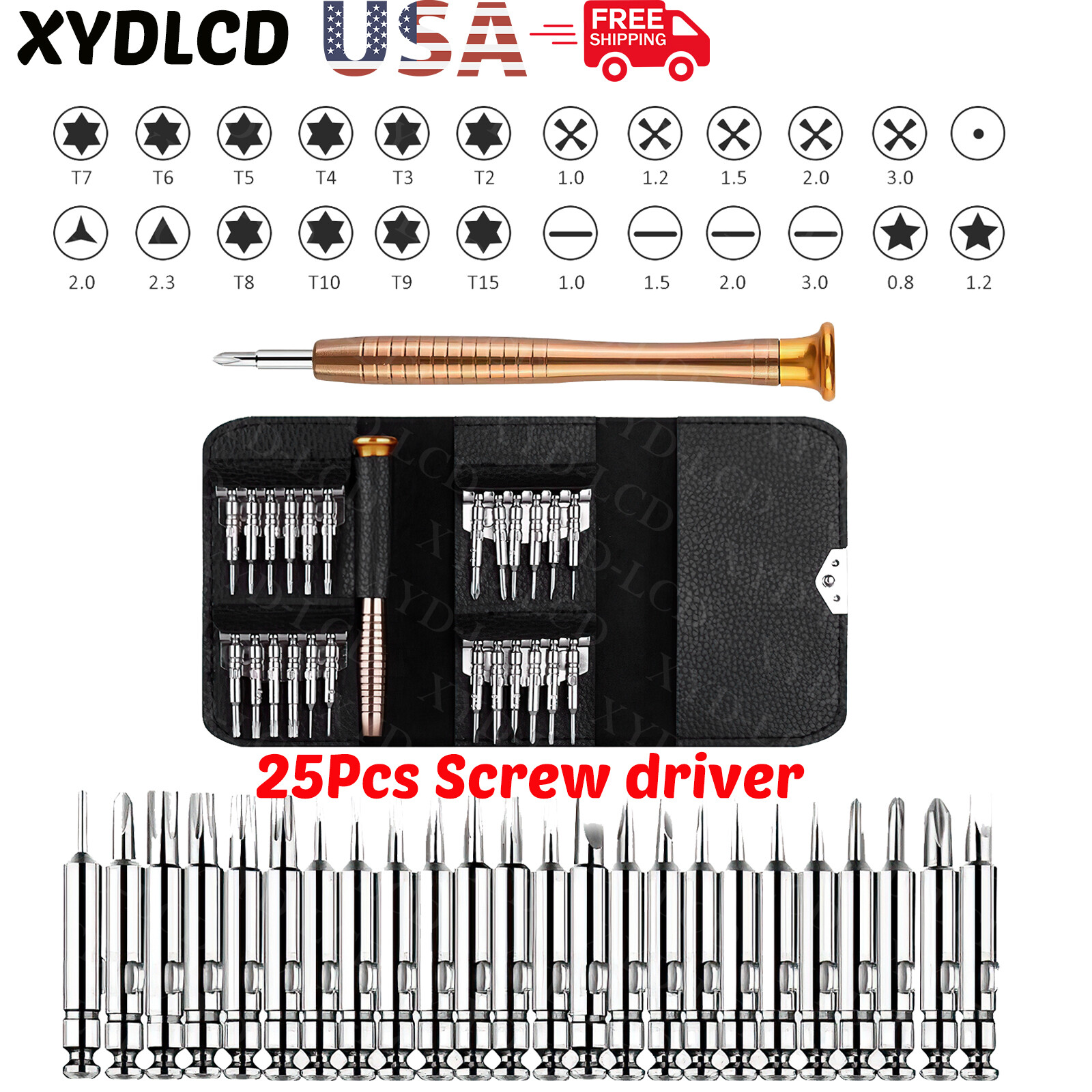 for Macbook Air, Macbook Pro Repair Tool Kit 1.2mm Pentalobe Screwdriver 25X/Set for Macbook Air, Macbook Pro Repair Tool Kit 1.2mm Pentalobe Screwdriver 25X/Set