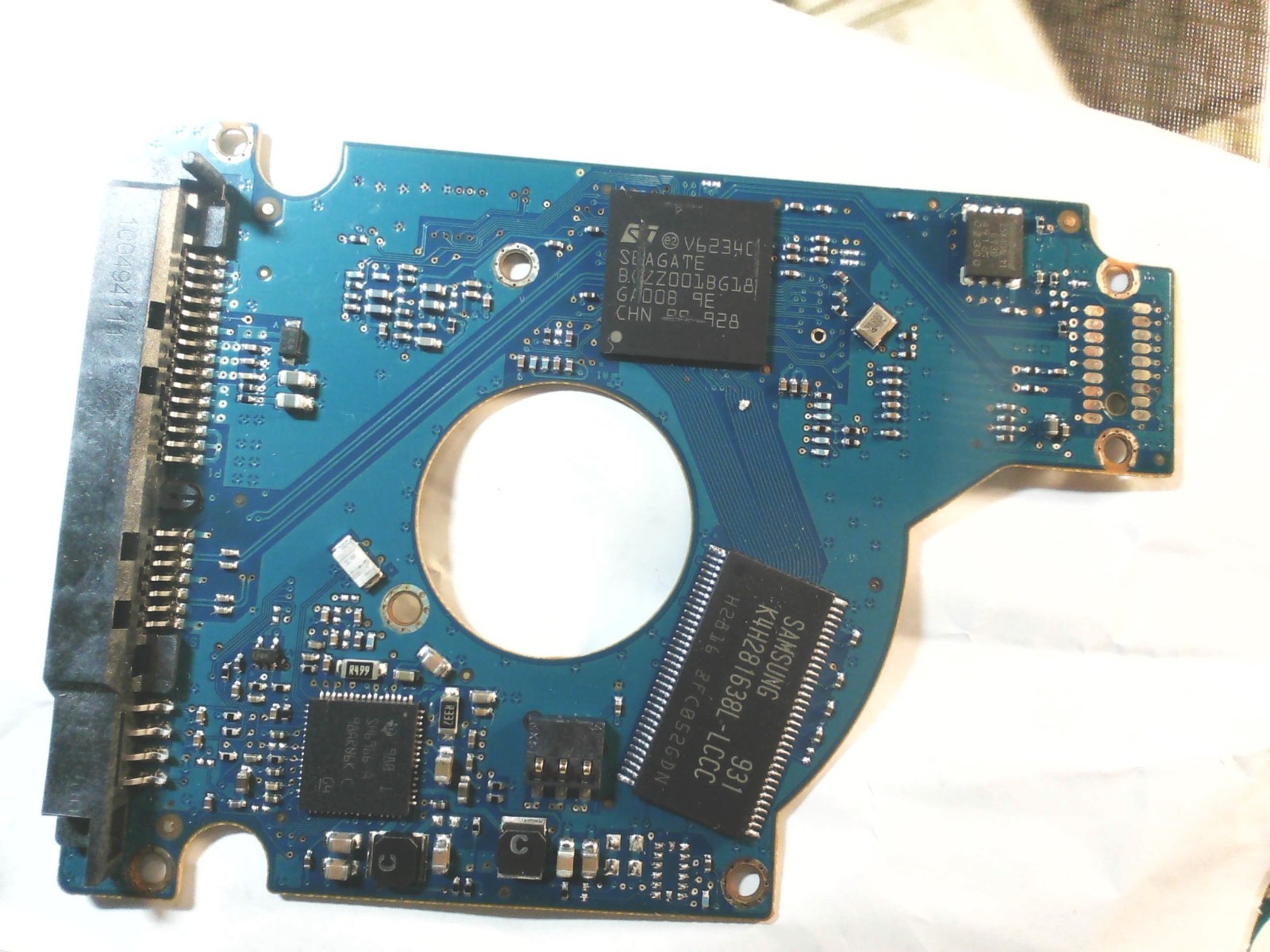 Seagate PCB 100535537 REV A – ST Controller – Samsung BIOS – Pulled Working Seagate PCB 100535537 REV A – ST Controller – Samsung BIOS – Pulled Working
